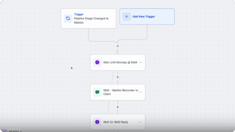 TheraSaaS simple automations screenshot